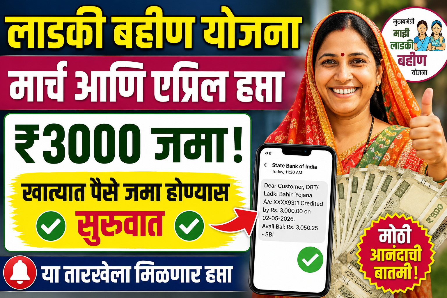 Ladki Bahin Yojana March April Installment 2026